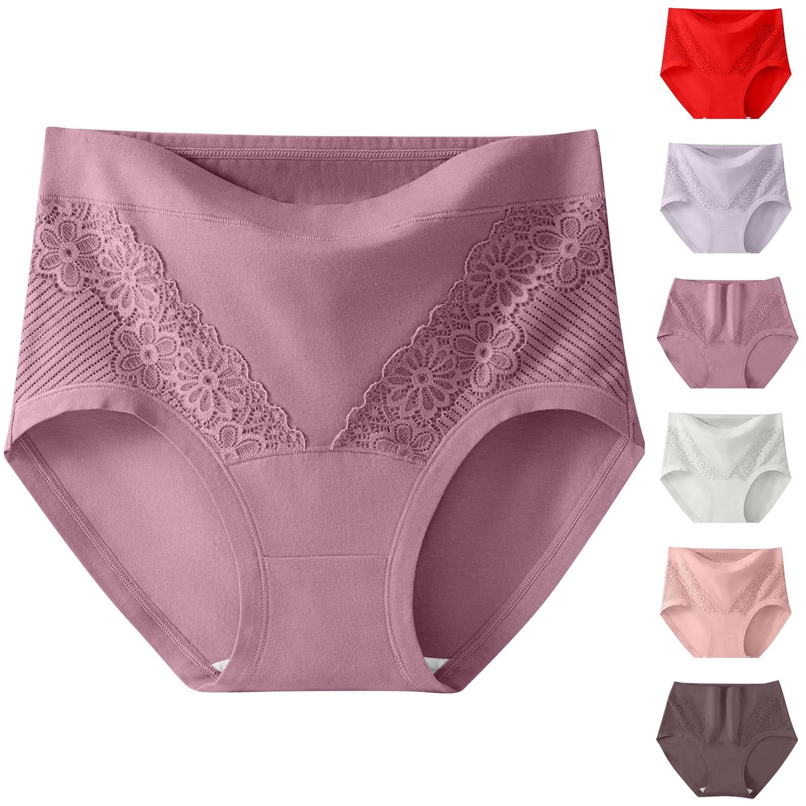 Ashirexll High Waisted Underwear for Women, Womens Cotton Underwear