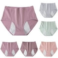 thumbnail image 1 of Ashirexll High Waisted Underwear for Women, Womens Cotton Underwear, Comfortable Traceless High Waist Hip Wrap Triangle Solid Color Briefs, 1 of 5
