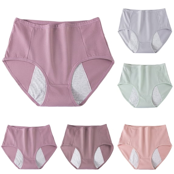 Ashirexll High Waisted Underwear for Women, Womens Cotton Underwear, Comfortable Traceless High Waist Hip Wrap Triangle Solid Color Briefs