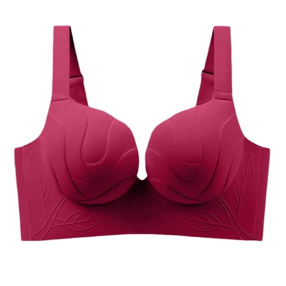 Ashirexll Jelly Bras for Women Plus Size Lifting Push Up Bra Side Support and Breathable Cups Daily Casual Wear