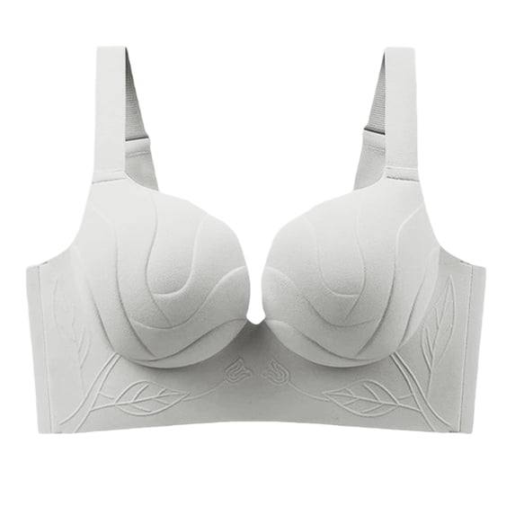 Ashirexll Jelly Bras for Women Plus Size Lifting Push Up Bra Side Support and Breathable Cups Daily Casual Wear