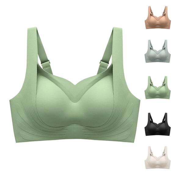Ashirexll Jelly Bras for Women Seamless Push Up Sports Bra Lifting Support and Breathable Fabric Everyday Wear