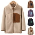 thumbnail image 1 of Ashirexll Kids Fleece Jacket for 3-16 Years Winter Thickened Windproof Stand Collar Long Sleeve Warm Casual Coat, 1 of 3