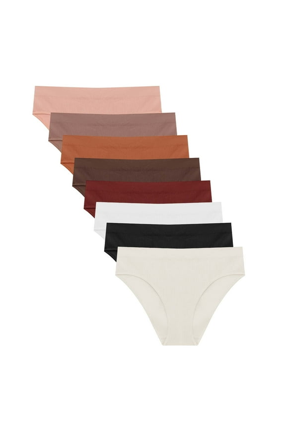 Ladies Underwear Panties, High Waisted Underwear for Women, Ribbed Thong Seamless T Back Sports Yoga Plus Size High Elastic Panties