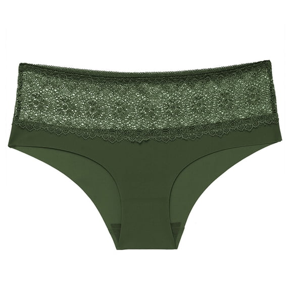 Ashirexll Ladies Underwear Panties, Plus Size Underwear for Women, Lace Comfortable Breathable High Elastic Plus Size Waistband Triangle Underwear