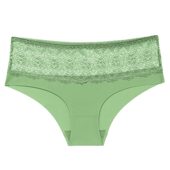 Ashirexll Ladies Underwear Panties, Plus Size Underwear for Women, Lace Comfortable Breathable High Elastic Plus Size Waistband Triangle Underwear