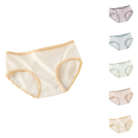 Ashirexll Ladies Underwear Panties, Plus Size Underwear for Women, Mid Waist Comfortable Womens Briefs Panties