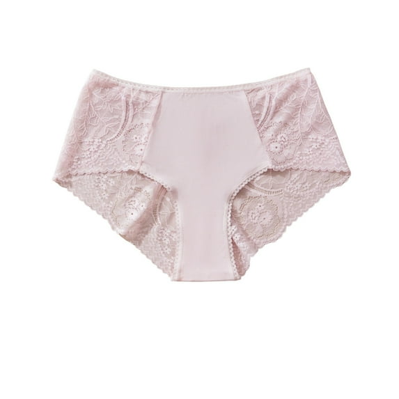 Ashirexll Ladies Underwear Panties, Plus Size Underwear for Women, Large Size High Waist Thin Thong Lace Breathable Seamless Panties