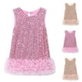 thumbnail image 1 of Ashirexll Little Girl Dresses, Girls Summer Dress, 2-8Y Little Children Short Sleeve Summer Casual Dress Fashion Sequin Party Dresses, 1 of 3