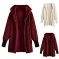 thumbnail image 1 of Ashirexll Long Sleeve Tops Womens Hoodies Winter Casual Versatile Thick Warm Long Sleeve Hooded Winter Jacket, 1 of 7