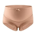 thumbnail image 1 of Ashirexll Maternity Underwear High Waist Plus Size Support Adjustable Soft Breathable Comfortable Solid Color Lace Pregnancy Maternity Underwear Cotton Khaki L, 1 of 7