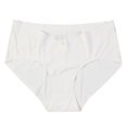 thumbnail image 1 of Ashirexll Maternity Underwear V-Shaped Low-Waisted Belly Support Solid Color Traceless Ice Silk Comfortable Maternity Panties White XXL, 1 of 5