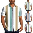 thumbnail image 1 of Ashirexll Mens Button up Shirts Short Sleeve, Big and Tall Shirts for Men, Casual Short Sleeve Shirts for Vacation Beach Plus Size Summer Button Up Shirts, 1 of 6