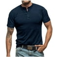 thumbnail image 1 of Ashirexll Mens T-shirts, Big and Tall Shirts for Men, Short Sleeve V-neck Solid Color Blouse Casual and Sports Tee Shirt Fitting and Running Tops, 1 of 5