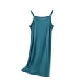 thumbnail image 1 of Ashirexll Nightgowns for Women Plus Size Clearance, Blouse Plain Casual Fashion Round Neck Regular Sleeveless Long Sleepshirts Mint Green 4XL, 1 of 3