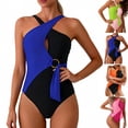thumbnail image 1 of Ashirexll One Piece Bathing Suit for Women Fashion Sleeveless Daily Conservative Conjoined Body Summer Swimsuit, 1 of 5