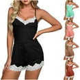 thumbnail image 1 of Ashirexll Pajamas for Women Set, Two Piece Sets for Women, Homewear Sleeveless Top and Short Pants 2 Piece Pajama Set, 1 of 7