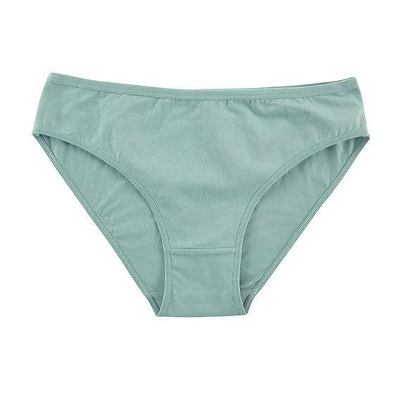 Ashirexll Panties for Women Clearance Sale! Cotton Underwear for Women, Seamless Cotton Waist Briefs Hip Lifting Underpants Green L