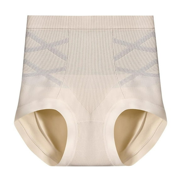 Ashirexll Panties for Women Traceless Lightweight Underwear Ultra-Thin High Waist Underwear Women Beige XL