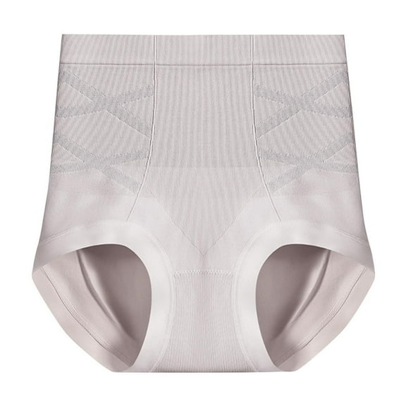 Ashirexll Panties for Women Traceless Lightweight Underwear Ultra-Thin High Waist Underwear Women Gray M