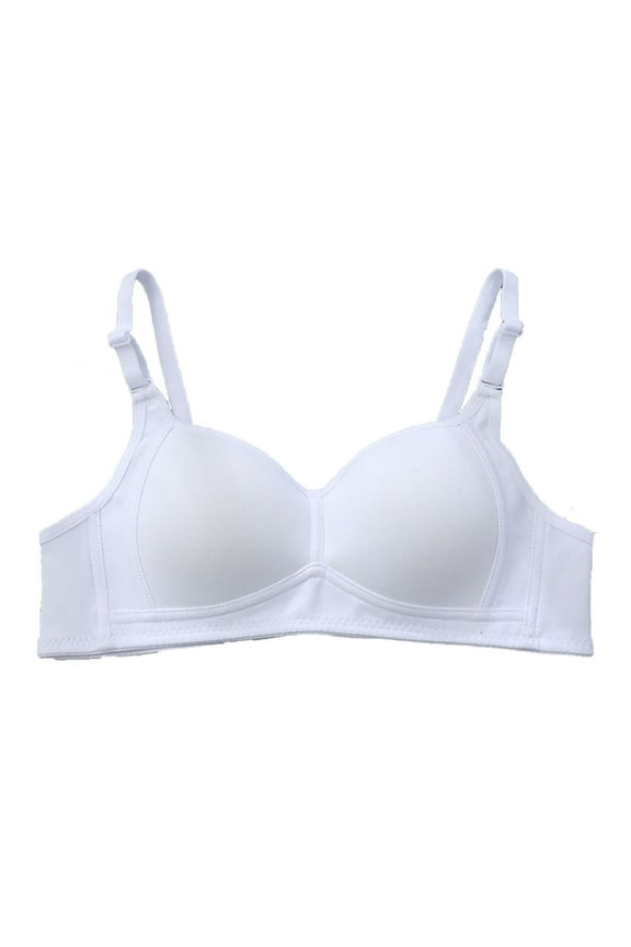 Pepper Bras for Women Small Breast Adjustable Spaghetti Strap Ultra-Thin Breathable Comfortable Soft Small Chest Push Up Wireless Bras White S
