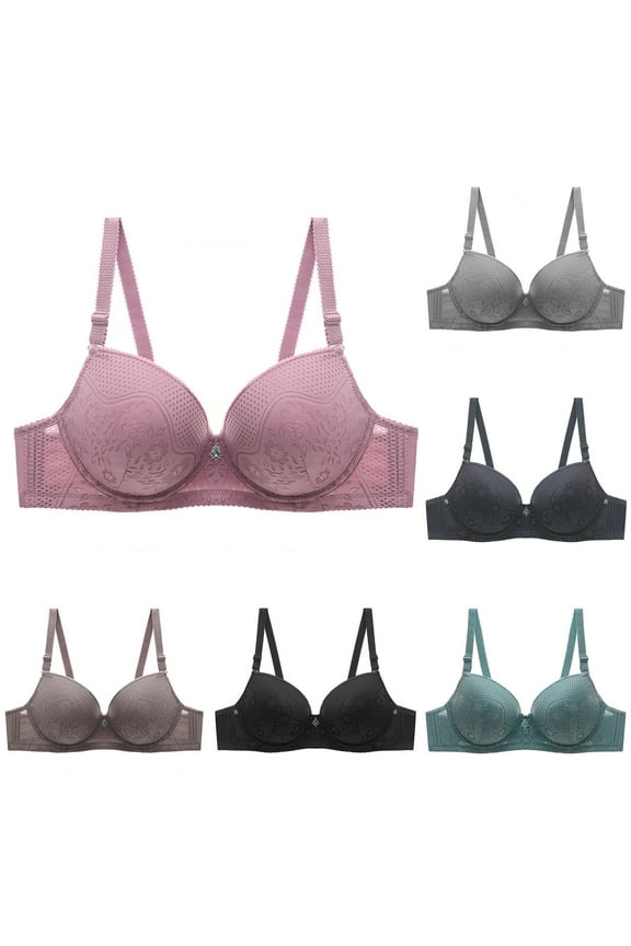 Plus Size Bras for Women, Bras for Women No Underwire, Backless Push Up Bra U Shaped Seamless Everyday