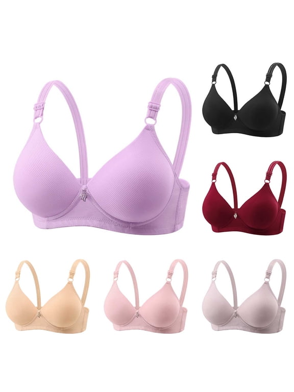 Plus Size Bras for Women, Bras for Women No Underwire, Nursing Bra Front Opening Thin Gathered