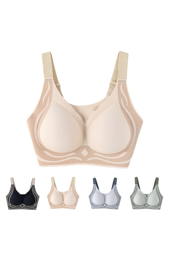 Plus Size Bras for Women, Bras for Women No Underwire, Womens Backless Push Up Bra Seamless Everyday