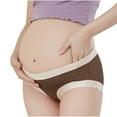 thumbnail image 1 of Ashirexll Plus Size Underwear for Women, Ladies Underwear Panties, Color Block Ventilate Low Waist Ice Silk Abdominal Support Briefs, 1 of 6