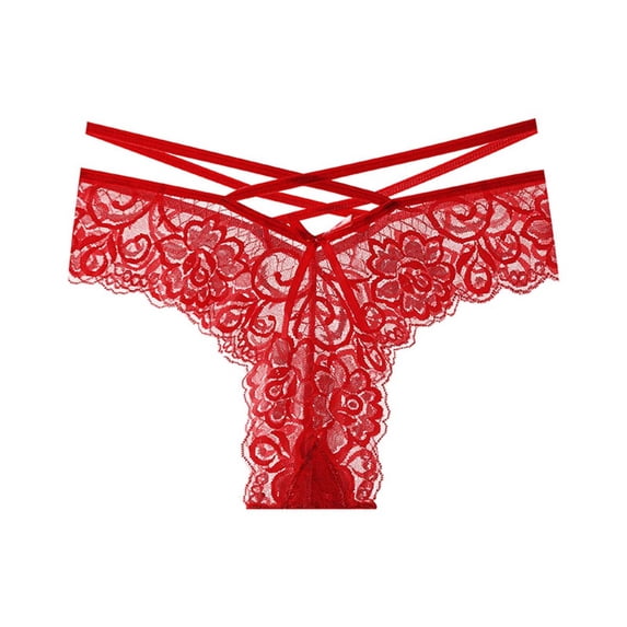 Ashirexll Plus Size Underwear for Women, Ladies Underwear Panties, Delicate Lace Mid Waist Comfortable Hip Lift Briefs