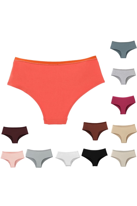 Plus Size Underwear for Women, Ladies Underwear Panties, Low Waist Solid Color Breathable Thong Underwear