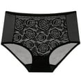 thumbnail image 1 of Ashirexll Plus Size Underwear for Women, Ladies Underwear Panties, Mesh High Waist Lace Everyday Underwear, 1 of 2