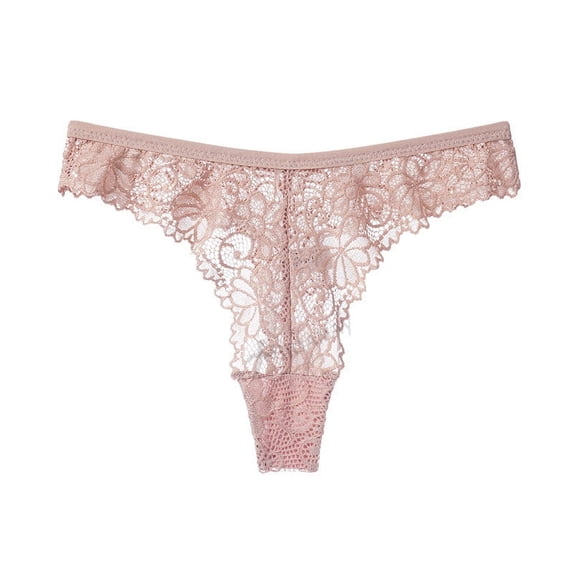 Ashirexll Plus Size Underwear for Women, Ladies Underwear Panties, Sports Yoga Lace Low Waist Seamless Plus Size Thong