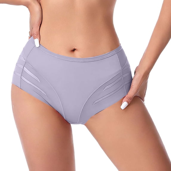 Ashirexll Plus Size Underwear for Women, Ladies Underwear Panties, Ventilate Solid Color Soft Everyday Comfortable Underpants