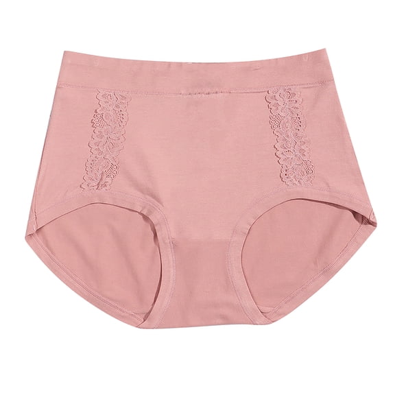 Ashirexll Plus Size Underwear for Women, Womens Cotton Underwear, Mid Waist Breathable Plus Size Comfortable Panties