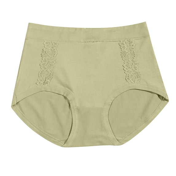 Ashirexll Plus Size Underwear for Women, Womens Cotton Underwear, Mid Waist Breathable Plus Size Comfortable Panties