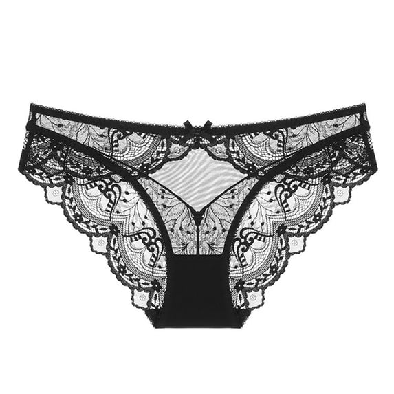 Ashirexll Plus Size Underwear for Women, Womens Cotton Underwear, Stretch Lace Mid Waist Tummy Control Breathable Panties