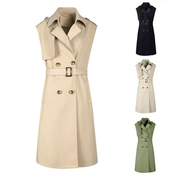 Ashirexll Puffer Vest Women, Womens Winter Coats, Solid Color Sleeveless Long Jacket with Hood for Casual Wear