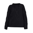 thumbnail image 1 of Ashirexll Pullover Sweaters for Women Winter Sweaters Fashion Loose Pullover Solid Color Long Sleeve Sweater Tops Casual, 1 of 2
