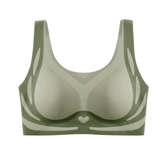 Ashirexll Push Up Bra, Plus Size Bras for Women, Backless Push Up Bra Seamless Lightly Padded Comfort