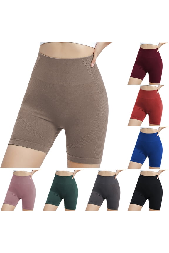 Running Shorts for Women, Yoga Shorts for Women, High Waist Tight Fitness Workout Sports Pants Quick Dry