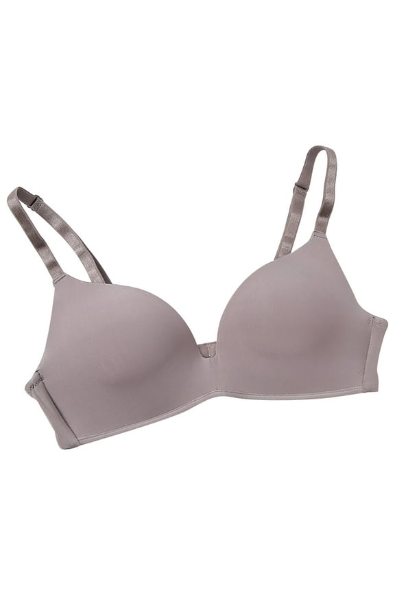 Bras for Women Seamless Wireless Lightly Lined Soft Breathable Gathering Comfort Smoothing Pepper Bra Coffee XXL