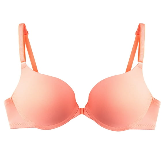 Ashirexll Seamless Bras for Women, Wireless Bras for Women, Women's Gathering Seamless Lightweight Soft Breathable Comfortable Pepper Bra Orange L