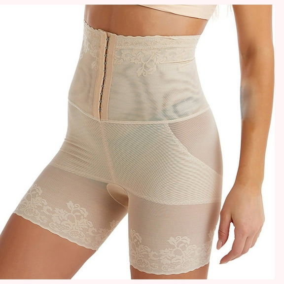 Ashirexll Shapewear Shorts Abdominal Tight Pants Postpartum High Waist Waist Tight Waist Shaping Pants Breast Strengthening Body Shaping Tight Waist Lifting Hip Pants Beige XL