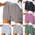 thumbnail image 1 of Ashirexll Summer Shorts for Women, Comfy Shorts for Women, Plus Size Drawstring Waist Casual Loose Pocket Shorts, 1 of 5
