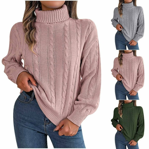 Ashirexll Sweaters for Women Trendy Pullover Sweaters Womens Fashion Long Sleeve Christmas Crew Neck Loose Trend Tops Blouse Knitted Sweater