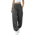 thumbnail image 1 of Ashirexll Sweatpants Women High Waisted Pants for Women Casual Solid Color Jogger Pants with Pocket Fashion Sweatpants, 1 of 7