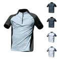 thumbnail image 1 of Ashirexll Mens Summer Shirts, Tshirts Shirts for Men, Half Zipper Comfortable Breathable Sports Shirts Short Sleeve Summer T-shirt, 1 of 7