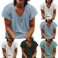 thumbnail image 1 of Ashirexll T Shirts for Man, Mens Shirts Casual, Summer Comfortable Short Sleeve Round Neck T-shirt Loose and Casual Summer Shirts, 1 of 7