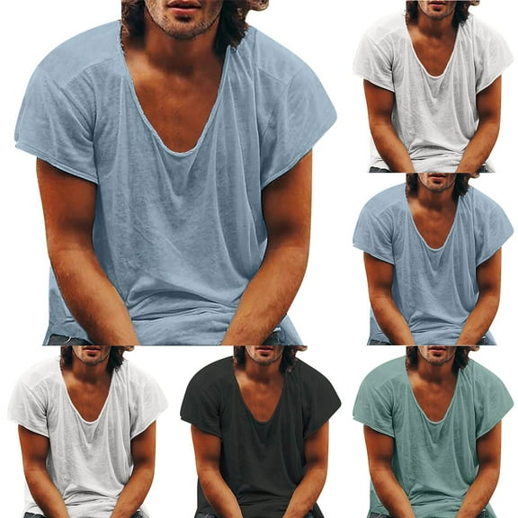 Ashirexll T Shirts for Man, Mens Shirts Casual, Summer Comfortable Short Sleeve Round Neck T-shirt Loose and Casual Summer Shirts